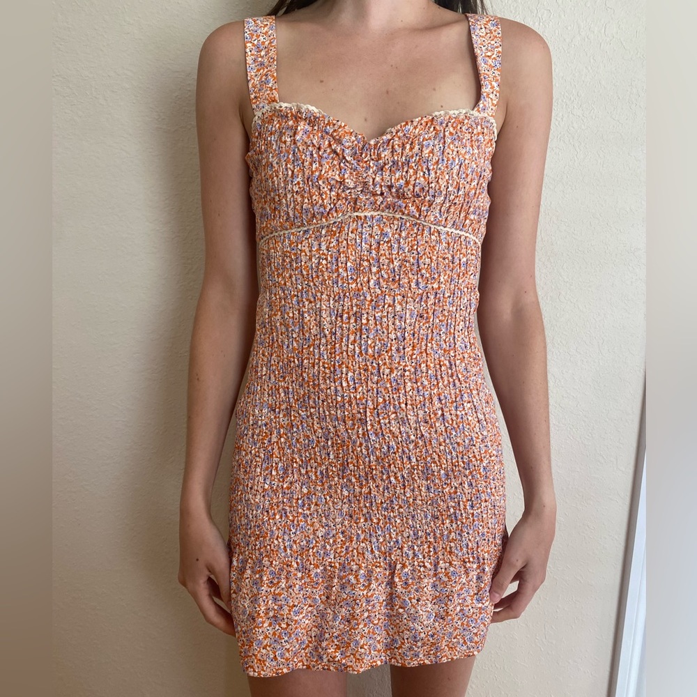 floral zara dress